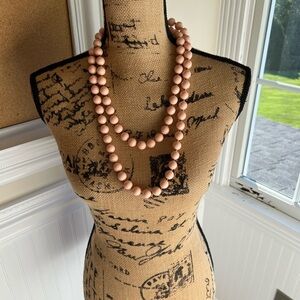 Vintage Long Coral Necklace
